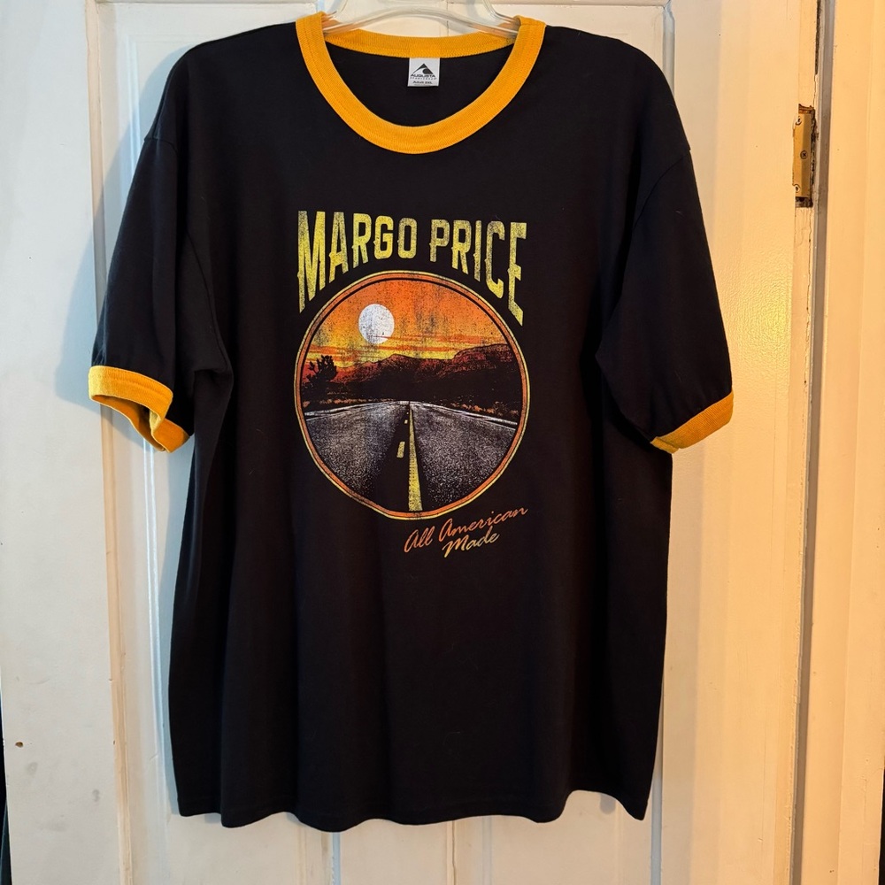 Margo Price Black & Yellow ringer tee All American Made XXL